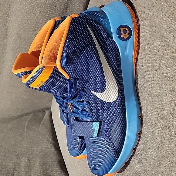 Nike KD Trey 5 III Blue Lagoon Orange Mens Shoes