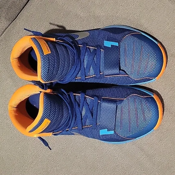 Nike KD Trey 5 III Blue Lagoon Orange Mens Shoes
