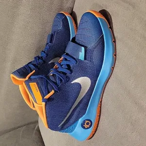 Nike KD Trey 5 III Blue Lagoon Orange Mens Shoes