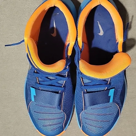 Nike KD Trey 5 III Blue Lagoon Orange Mens Shoes