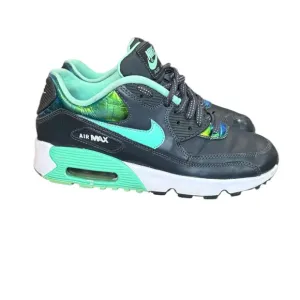Nike Kids Air Max 90 Running Shoe Black and Green