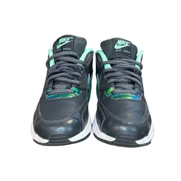 Nike Kids Air Max 90 Running Shoe Black and Green