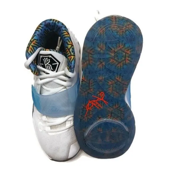 Nike KYRIE 6 GS Sapphire Basketball Shoes White 3.5Y Womens Size 5 BQ5599-146