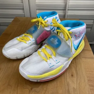 Nike Kyrie 6 NBA‎  Basketball Shoes Sneakers - Neon Graffiti Mens 9.5 BQ4630-101