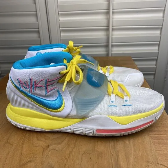 Nike Kyrie 6 NBA‎  Basketball Shoes Sneakers - Neon Graffiti Mens 9.5 BQ4630-101