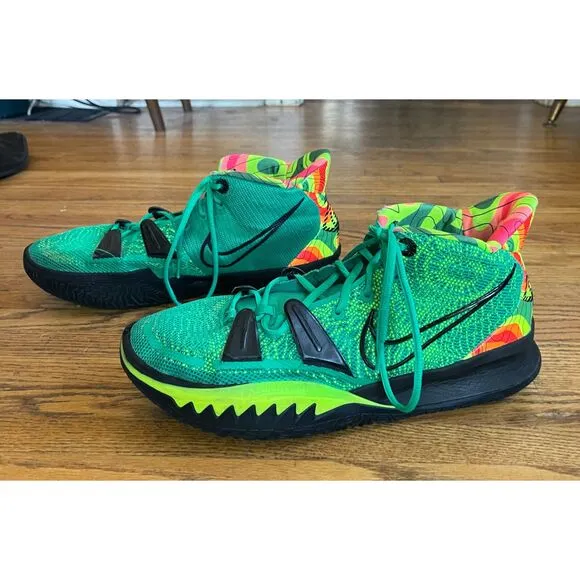 Nike Kyrie 7 Ky-D Weatherman Green Basketball Sneakers Trainers Shoes Mens Sz 13