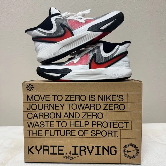 Nike Kyrie Irving 8 GO (GS) Red and Black Sneakers Size 7Y/8.5 women NEW