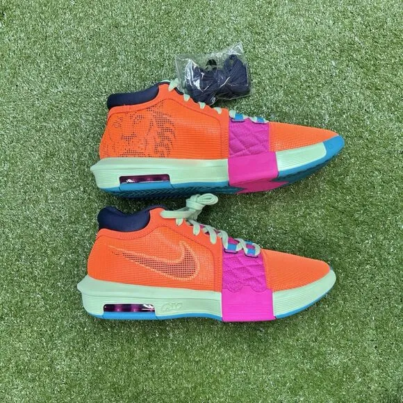 Nike Lebron Witness 8 FB2239-800 Orange Fuchsia Green Blue Men's Size 10.5 NWB