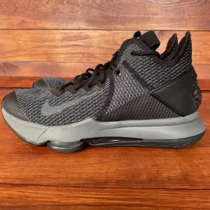 Nike Lebron Witness IV Shoes Men‎ 8.5 Black Basketball Sneakers BV7427-003