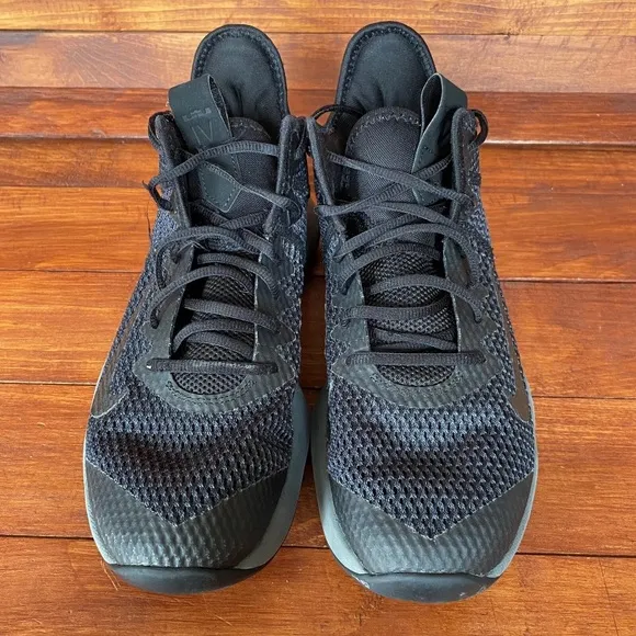 Nike Lebron Witness IV Shoes Men‎ 8.5 Black Basketball Sneakers BV7427-003