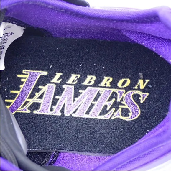 Nike LeBron XVIII 18 Lakers Black Purple Gold Shoes Mens/Youth 7Y CW2760-004
