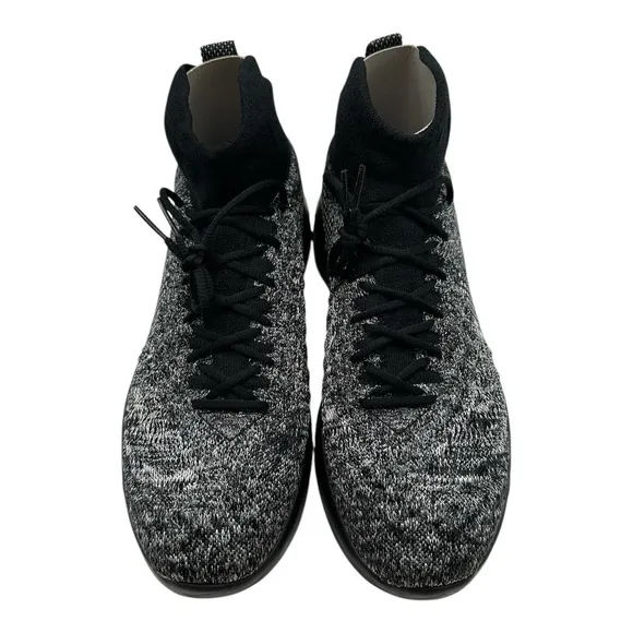 Nike Lunar Magista II Flyknit FC Shoes Mens 9 Black White Sneakers 876385-001