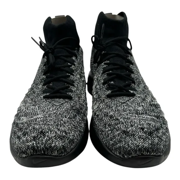 Nike Lunar Magista II Flyknit FC Shoes Mens 9 Black White Sneakers 876385-001