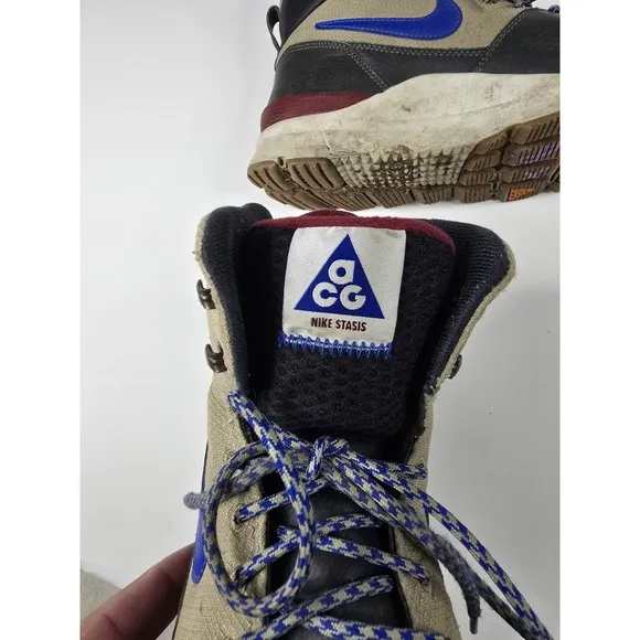 Nike Mens ACG Stasis 616192-201 Multicolored Hiking Shoes Lace Up Mid Top Size 9