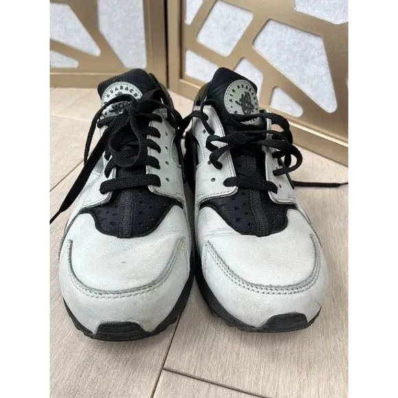Nike Men's Air Huarache Run Grey/Black Sz 9 704830-301 Running Shoes sneakers