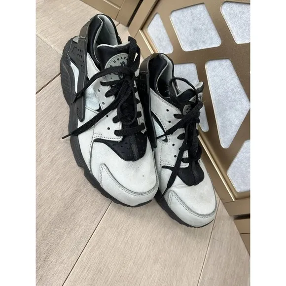 Nike Men's Air Huarache Run Grey/Black Sz 9 704830-301 Running Shoes sneakers