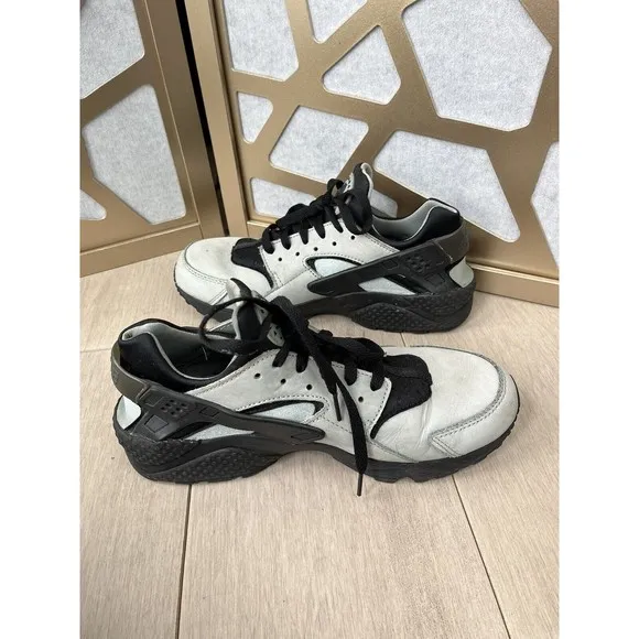 Nike Men's Air Huarache Run Grey/Black Sz 9 704830-301 Running Shoes sneakers