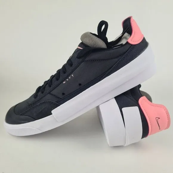 Nike Men's Drop Type Shoes Tint Sneakers Casual Black Pink