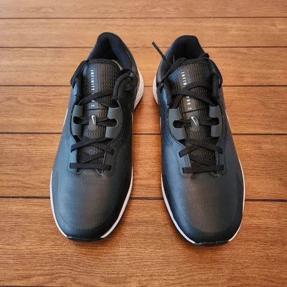 Nike Mens Infinity Pro 2 Golf Shoes Sz 10.5  Black React Spikeless DJ5593-015