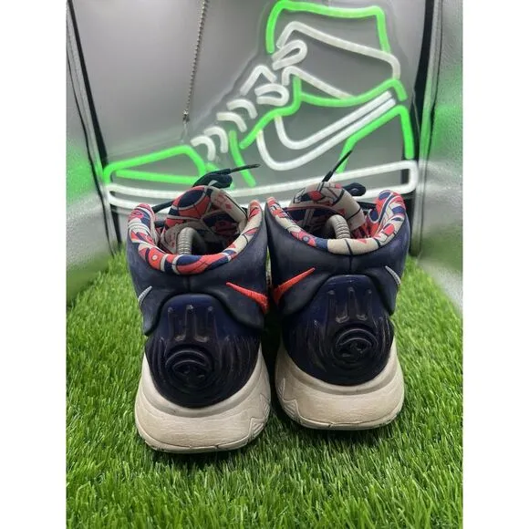Nike Mens Kyrie‎ 6 BQ4630-402 USA Blue Basketball Shoes Sneakers Size 8.5