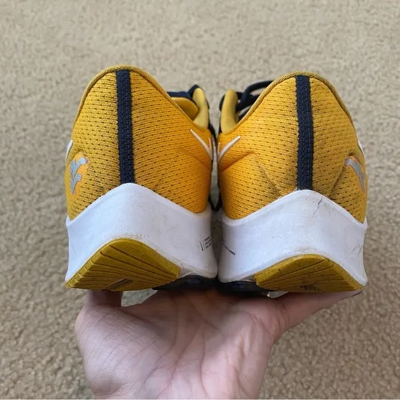 Nike Men’s Navy West Virginia Mountaineers Zoom Pegasus 38 Running Shoes Size 10