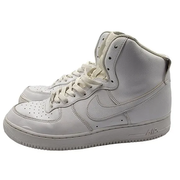 Nike Mens Shoes Size 12 White Air Force 1 Mid Triple White Athletic 315121-115