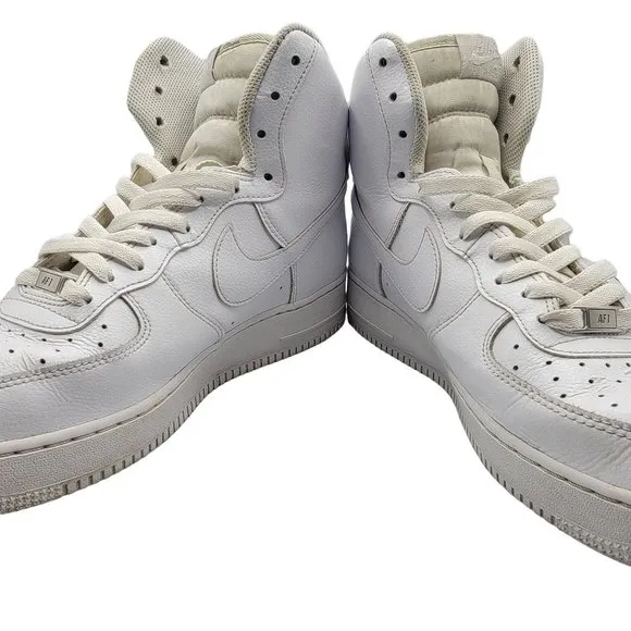 Nike Mens Shoes Size 12 White Air Force 1 Mid Triple White Athletic 315121-115