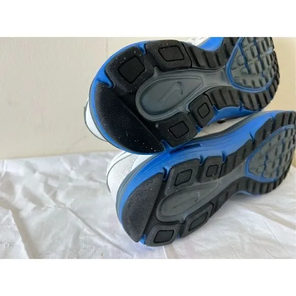 NIKE Men's Shoe's Dual Fusion Run 2 athletic Sneakers Running White-Blue Sz.8.5