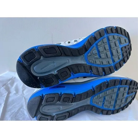 NIKE Men's Shoe's Dual Fusion Run 2 athletic Sneakers Running White-Blue Sz.8.5