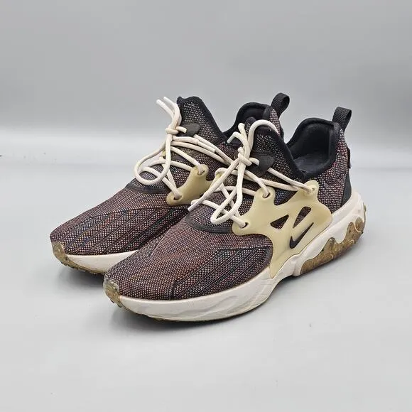 Nike Mens Size 10 US GUC React Presto Flyknit Multi Athletic Sneakers CN1709-001