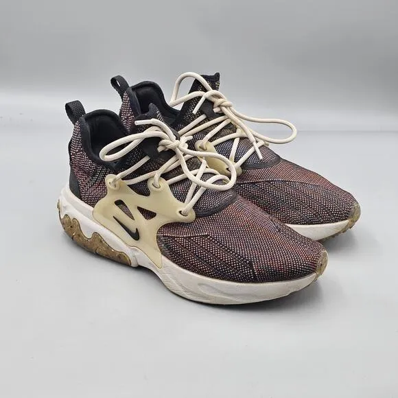 Nike Mens Size 10 US GUC React Presto Flyknit Multi Athletic Sneakers CN1709-001