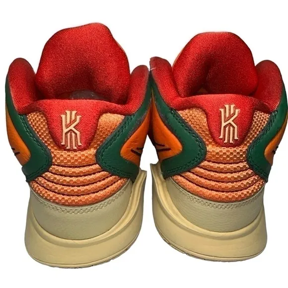 Nike Men’s Size 8 Kyrie Infinity 1 World 1 People Orange Black Green Sneakers