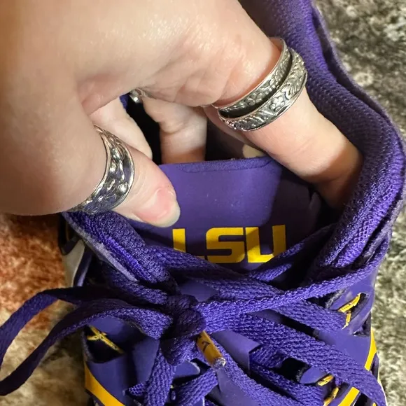 Nike Men’s Train Speed 4 Purple and Gold LSU Tigers Running Sneakers Size 13