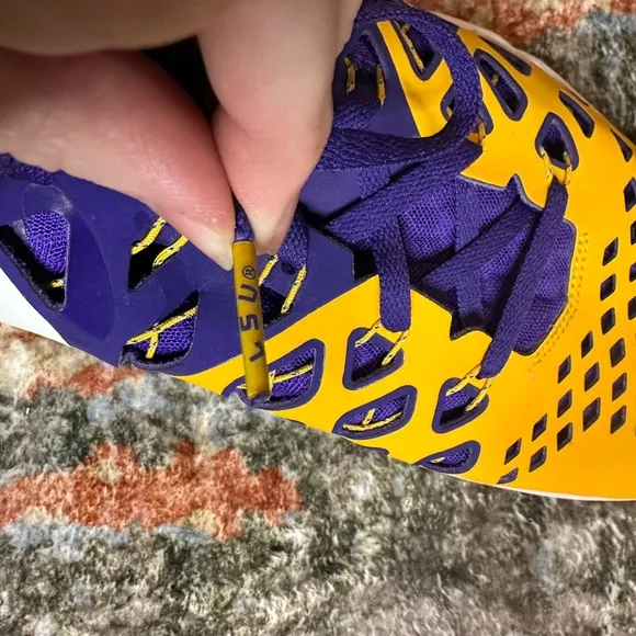 Nike Men’s Train Speed 4 Purple and Gold LSU Tigers Running Sneakers Size 13
