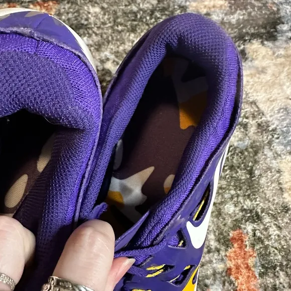 Nike Men’s Train Speed 4 Purple and Gold LSU Tigers Running Sneakers Size 13