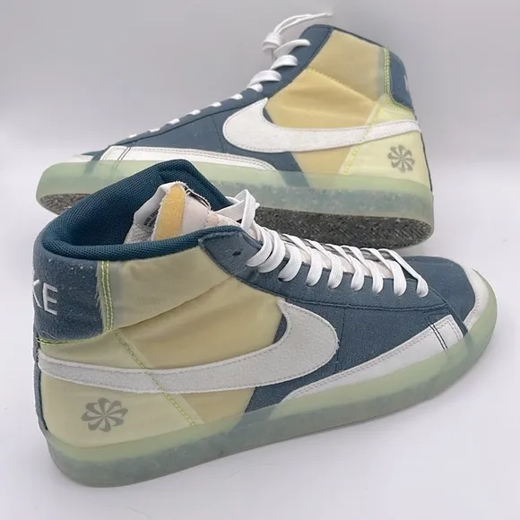 Nike Mid Blazer Sneakers in Yellow and Black Womens Size 9