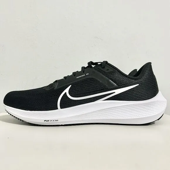Nike Nike Air Zoom Pegasus 40 “Black White” Men’s Size 14 Running Sneaker No Lid