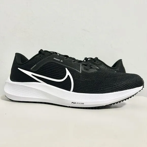 Nike Nike Air Zoom Pegasus 40 “Black White” Men’s Size 14 Running Sneaker No Lid