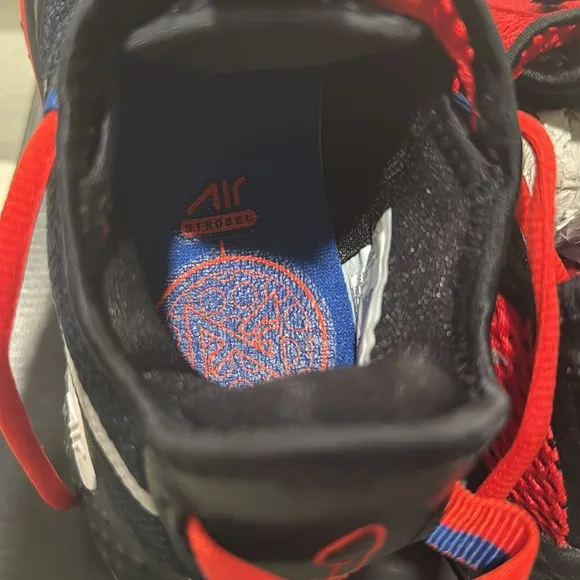 Nike PG4 basketball shoes 5Y Boys/3.5 girls Black/Red/Blue/Metallic Silver