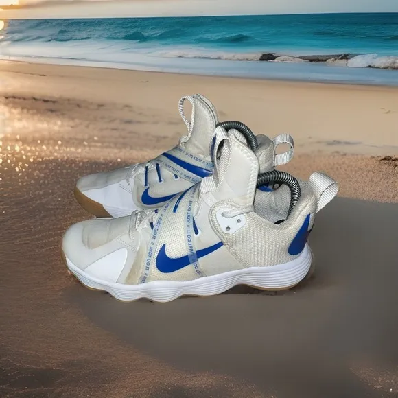 Nike React Hyperset White Blue‎ Gum CI2955-140 Men's Size 6.5 Women's 7.5 Shoes