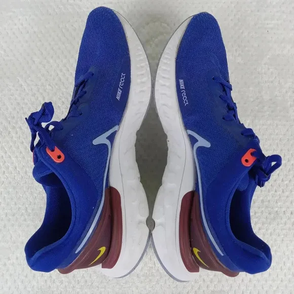 Nike React Miler 3 Running Shoes Mens Size 7 Blue Athletic Sneakers DD04-400