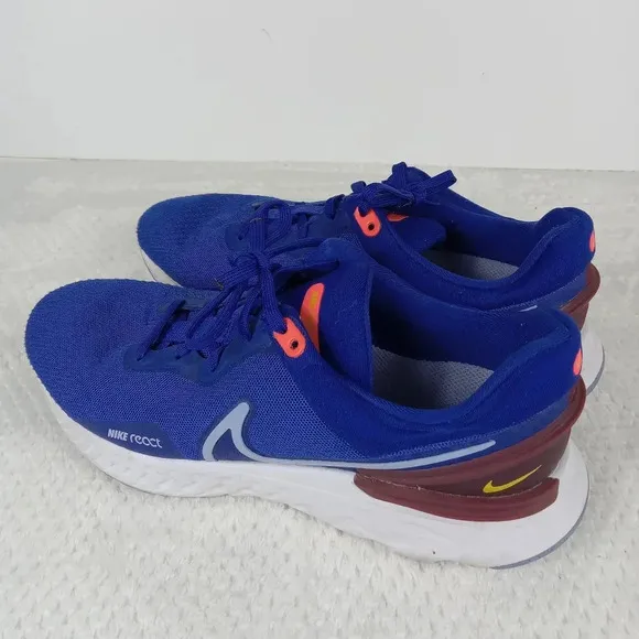 Nike React Miler 3 Running Shoes Mens Size 7 Blue Athletic Sneakers DD04-400