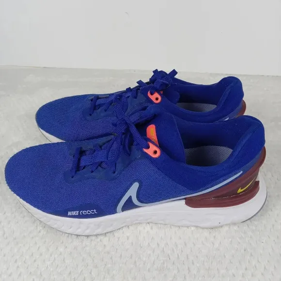 Nike React Miler 3 Running Shoes Mens Size 7 Blue Athletic Sneakers DD04-400