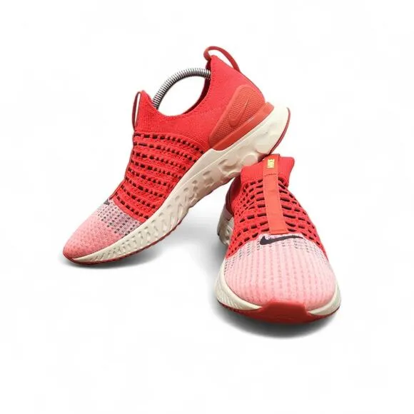 Nike React Phantom Run Flyknit 2 Running Sneakers - Men's Size 8.5 Siren Red