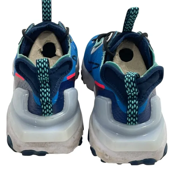 Nike React Vision Men Sz 12 Photo Blue Black Midnight Navy White Sneakers Shoes