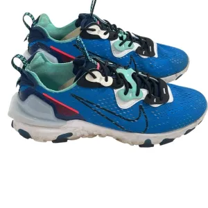 Nike React Vision Men Sz 12 Photo Blue Black Midnight Navy White Sneakers Shoes