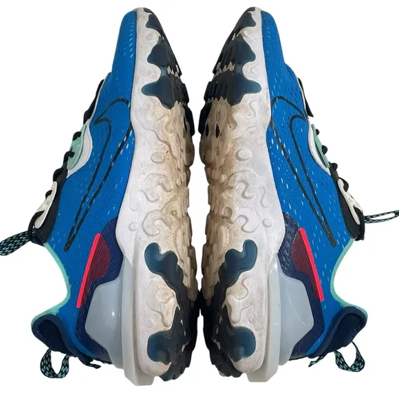 Nike React Vision Men Sz 12 Photo Blue Black Midnight Navy White Sneakers Shoes