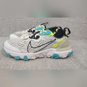 Nike React Vision Worldwide Boy's Size 6Y White Running Sneakers CV8965-100