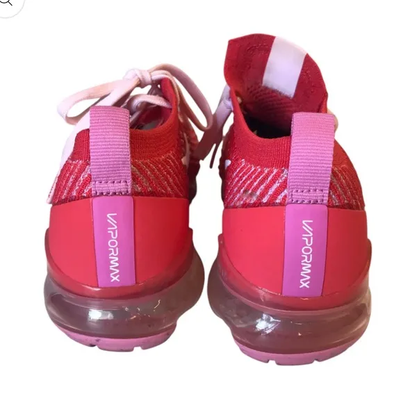 Nike Red Vapormax Flyknit Sneakers size 6