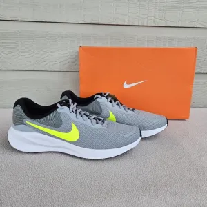Nike Revolution 7 Running Athletic Sneakers Men SZ 13 Wolf Grey Volt FB2207 002